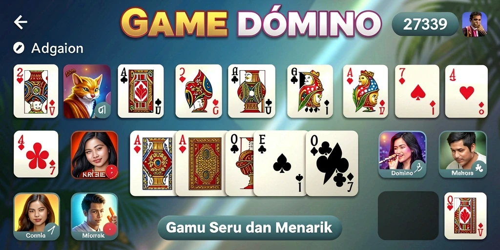 Screenshot gameplay Domino 2739 yang seru dan interaktif.