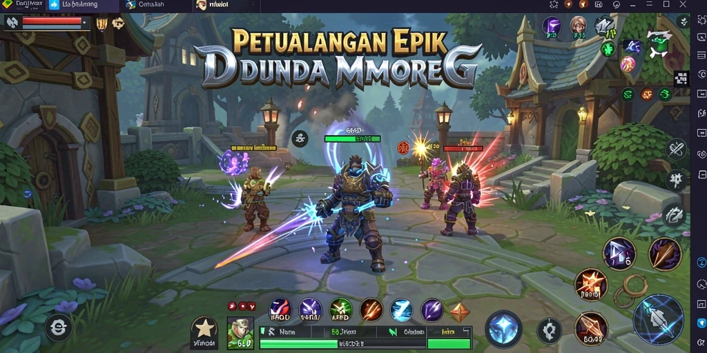 Tampilan gameplay 66D yang menakjubkan dalam dunia MMORPG.