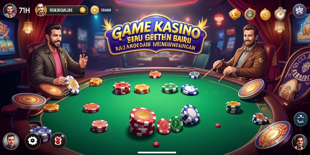 Tampilan screenshot dari gameplay seru Kasino di 71H.