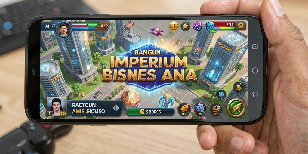 Tangkapan layar utama API77 menampilkan gameplay Tycoon yang dinamis dan interaktif.