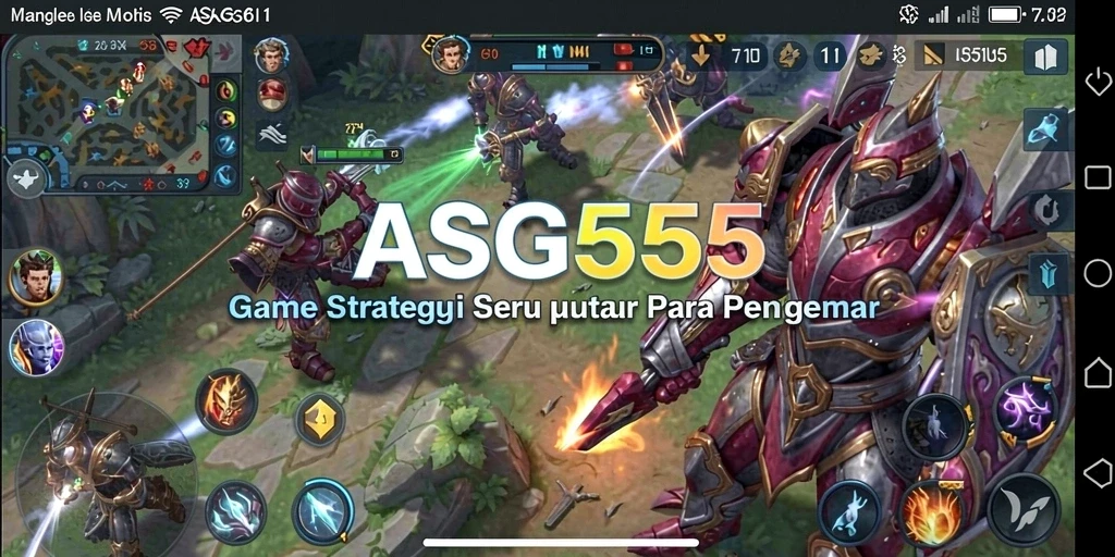Tampilan gameplay menarik dari ASG55 dengan aksi strategi mendebarkan.