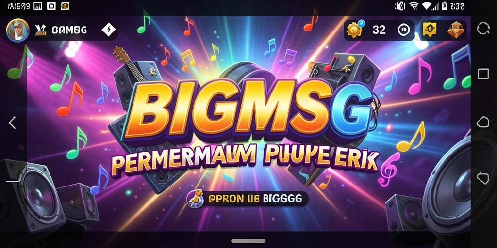 Tampilan gameplay menarik dari BIGMSG yang penuh warna.