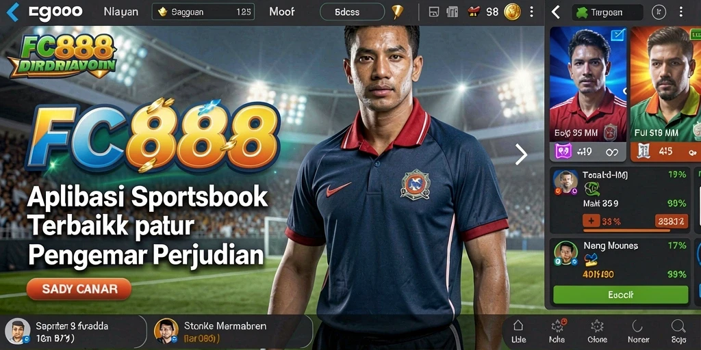 Tampilan gameplay Sportsbook yang dinamis dan interaktif.