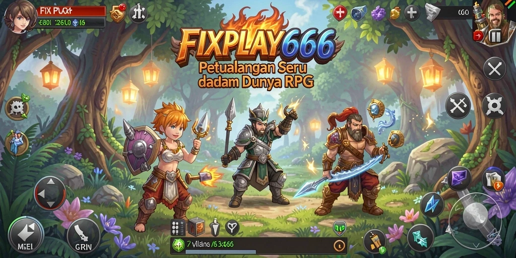 Screenshot menunjukkan aksi seru dalam pertarungan RPG yang mendebarkan.