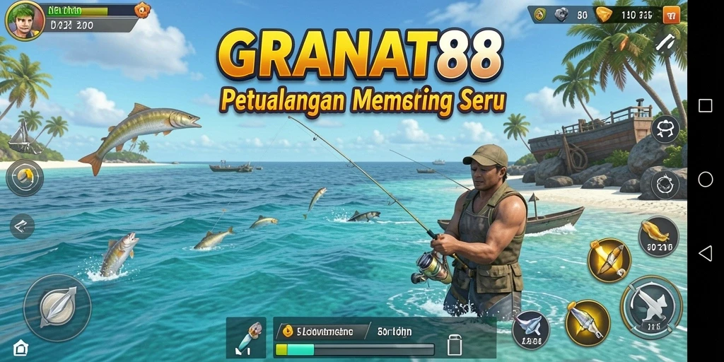 Tangkapan ikan besar di laut dalam dengan gameplay menarik.