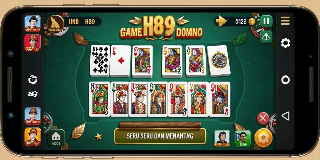 Gameplay H89 yang seru dan penuh tantangan dalam permainan Domino.