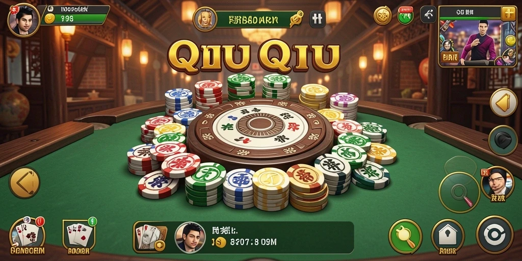 Gameplay seru QiuQiu dalam aplikasi ID098.