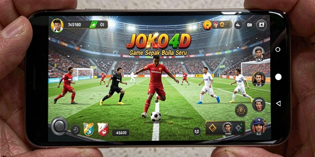 Tampilan gameplay seru dari JOKO4D dengan aksi sepak bola yang mendebarkan.