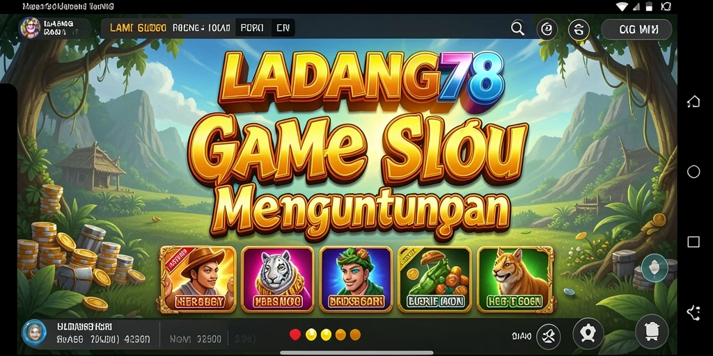 Tampilan gameplay seru dari LADANG78 dengan berbagai tema slot.