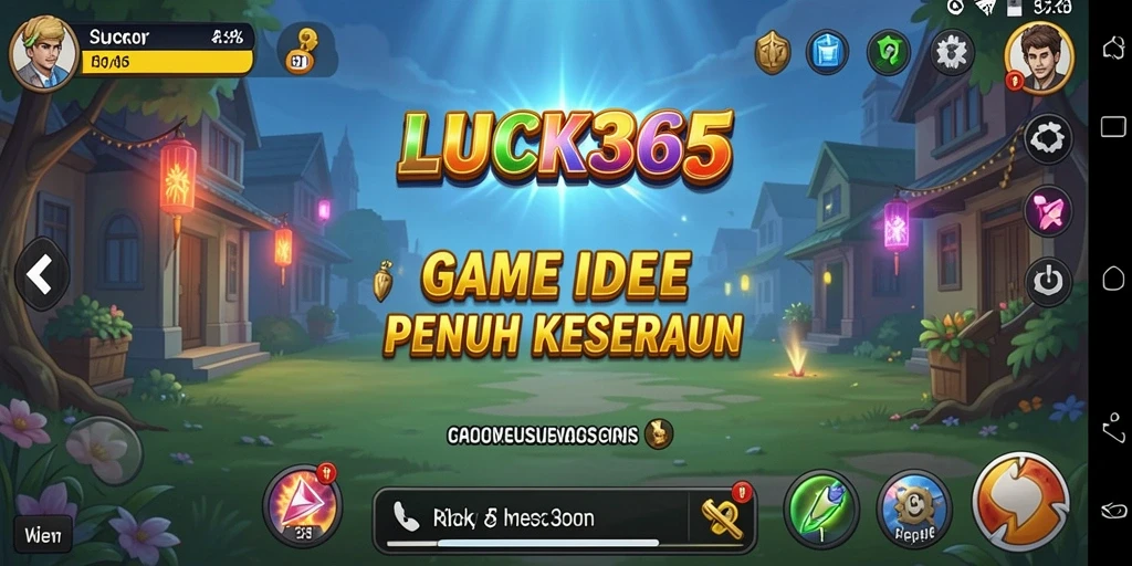 Tampilan gameplay Idle LUCK365 yang menarik dan penuh warna.